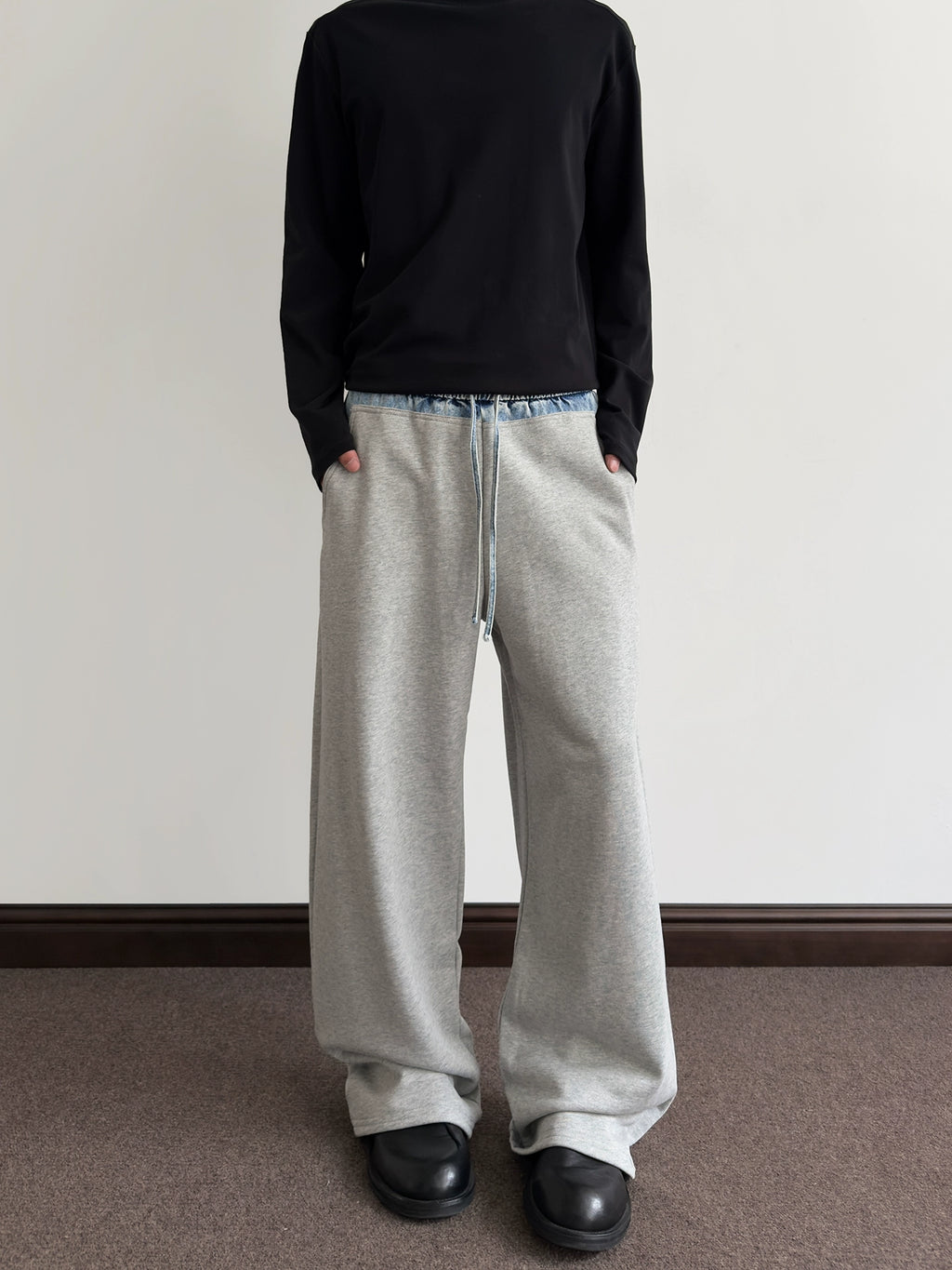 A PUEE Retro Loose Straight Versatile Casual Jeans