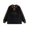 FPA Sports Velvet Long-sleeved Polo Shirt