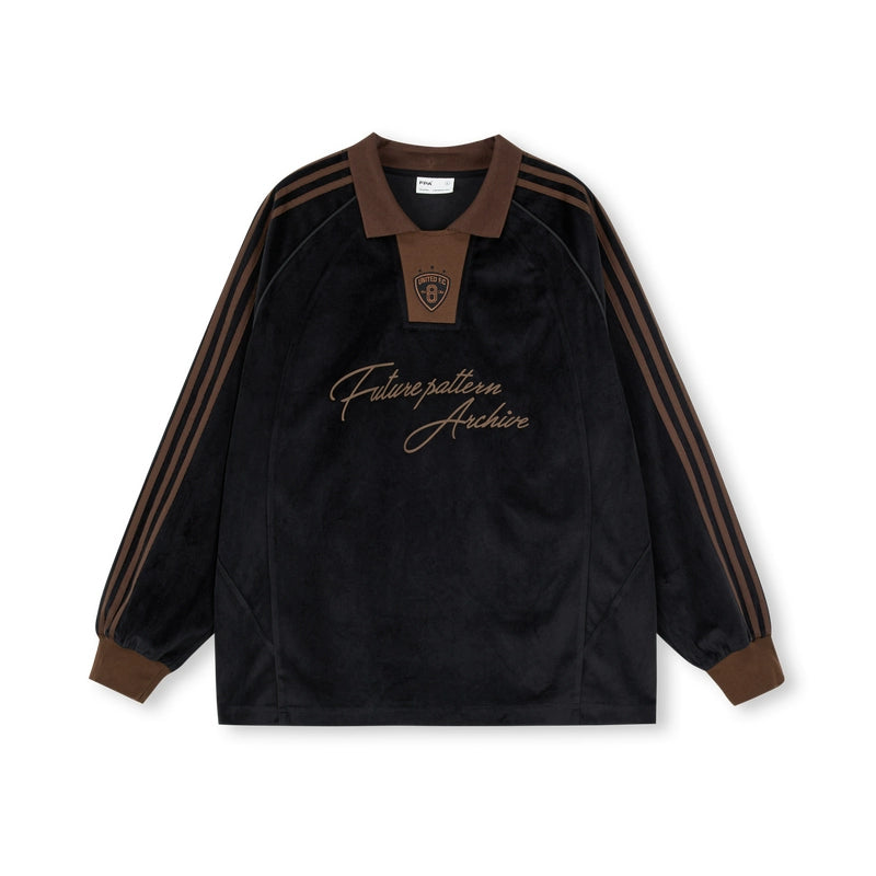 FPA Sports Velvet Long-sleeved Polo Shirt