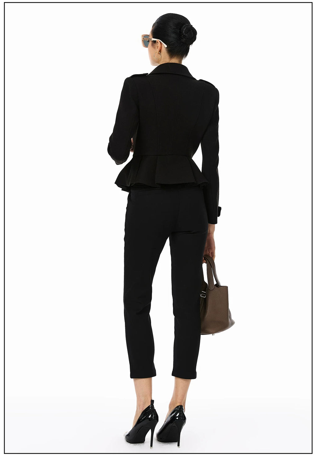 FINDYAWINGS Double-breasted Woolen Blazer