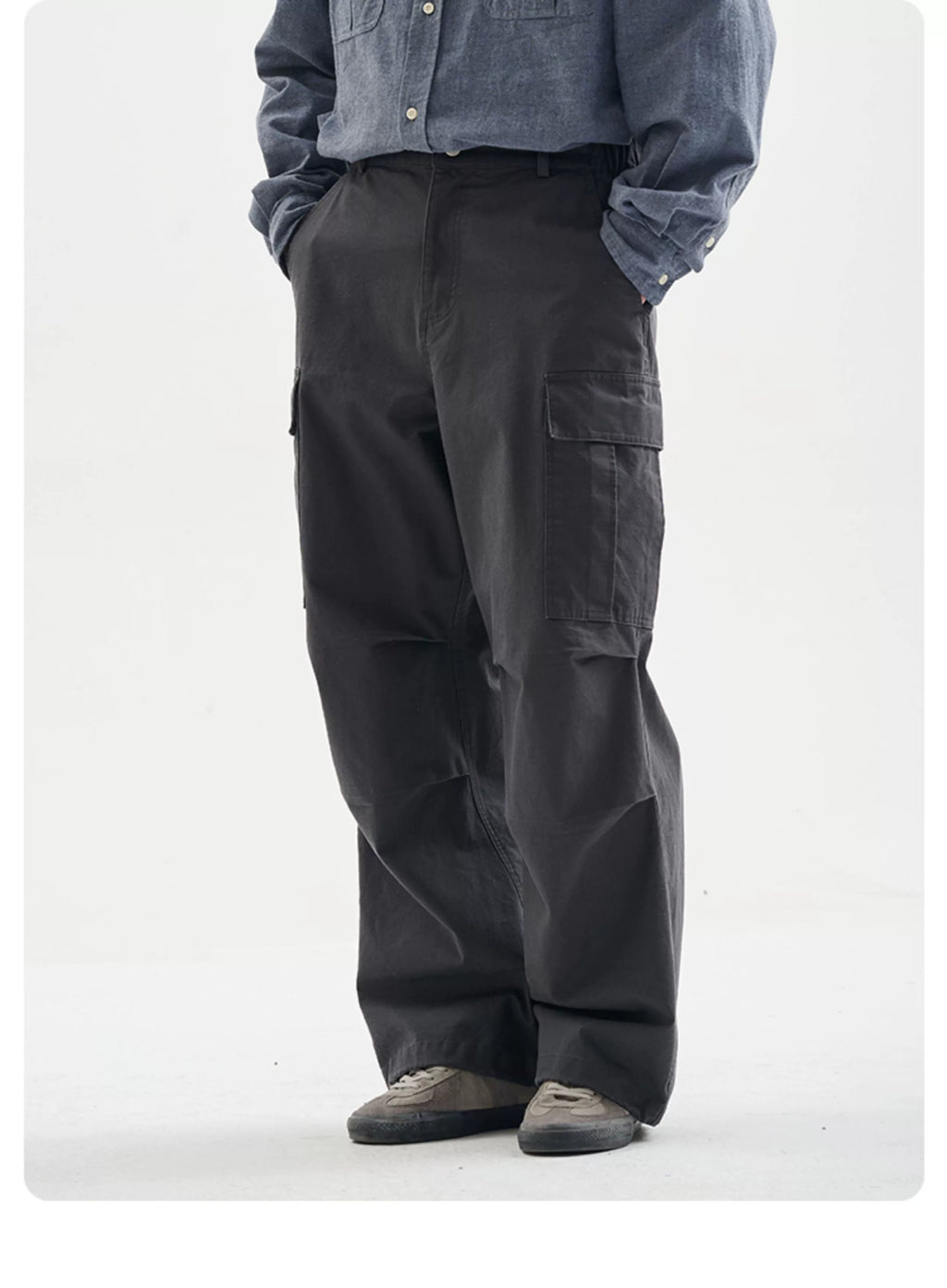 BUTTBILL Bamboo Cotton Leavened Washed Japanese Commuter Pants