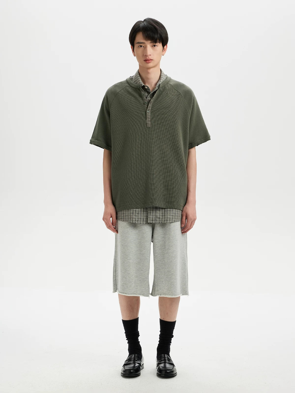 BUTTBILL Vintage Loose Curling Shorts