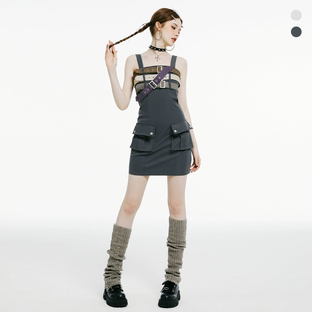 Imone Sweet Cool Functional Wind Suspender Dress