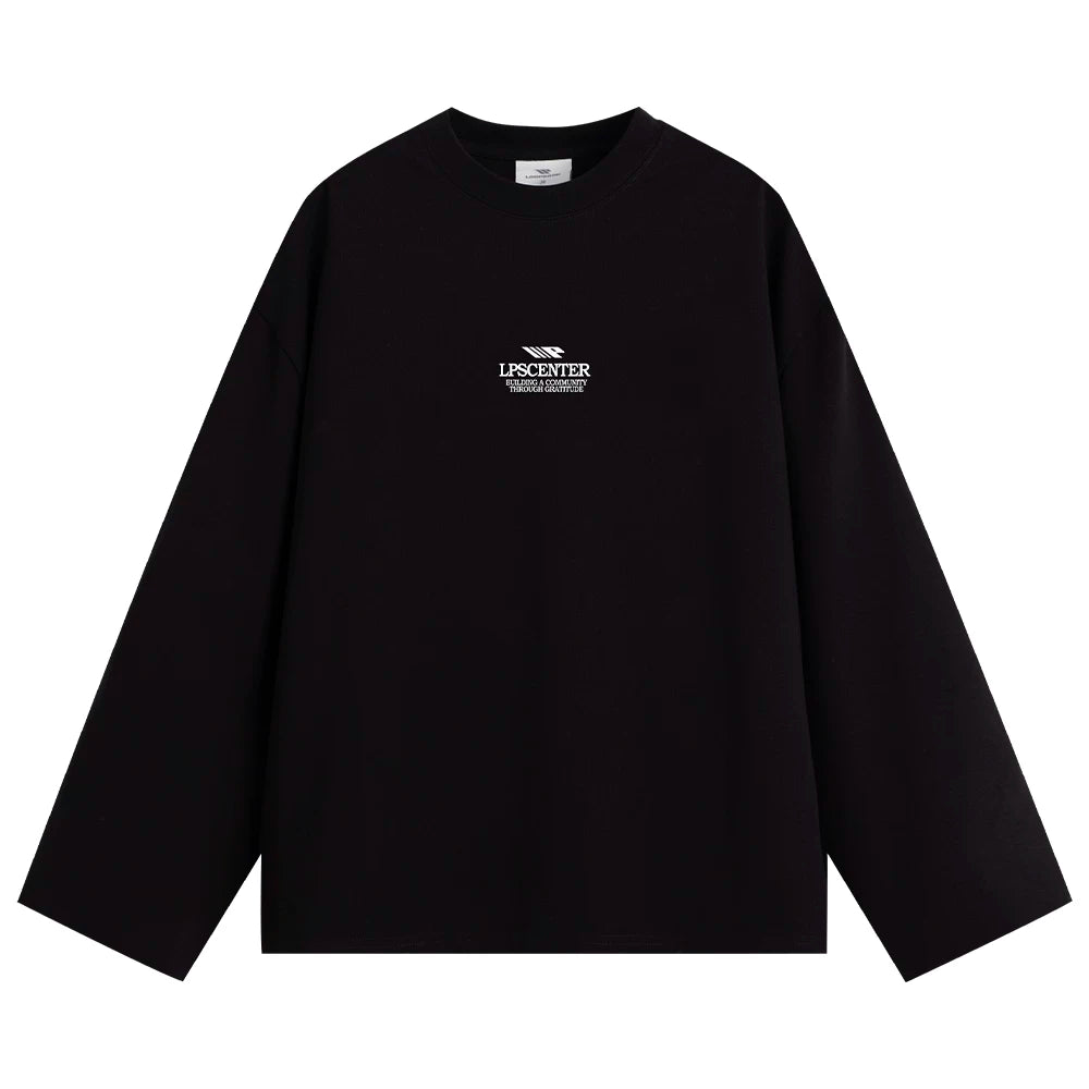 Loopsoon Alphabet Print Long Sleeve T-Shirt
