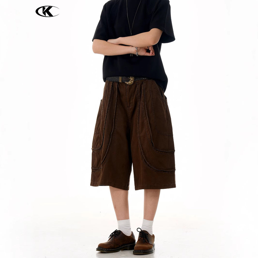 11KN Loose and Thin Wide-leg Casual Shorts