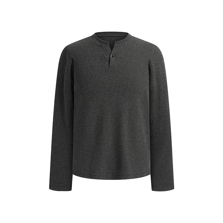 DM Tenacious Front Shoulder V Neck Casual Long Sleeve
