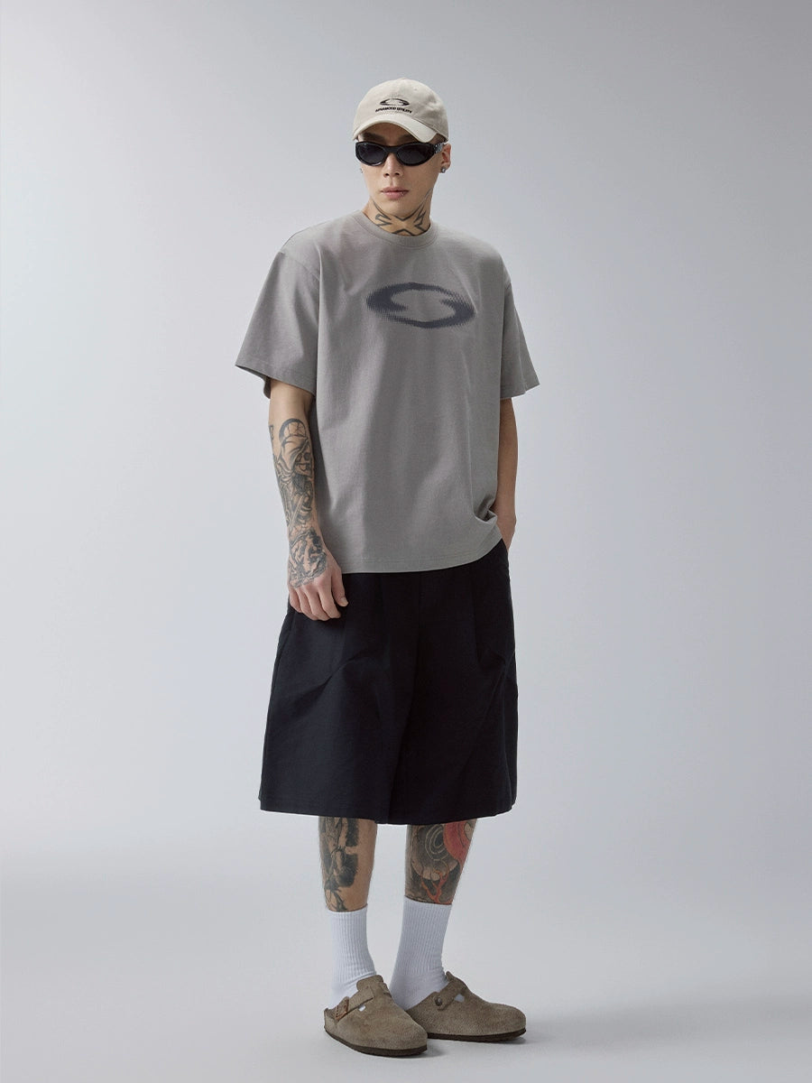 F2CE Basic Logo Printing Loose Retro Tee