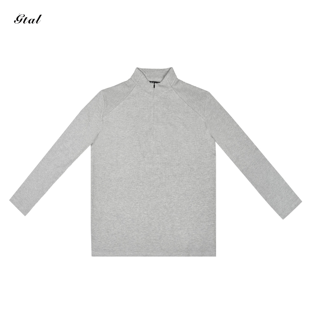 GTAL Half Turtleneck Zip Waffle Long Sleeves