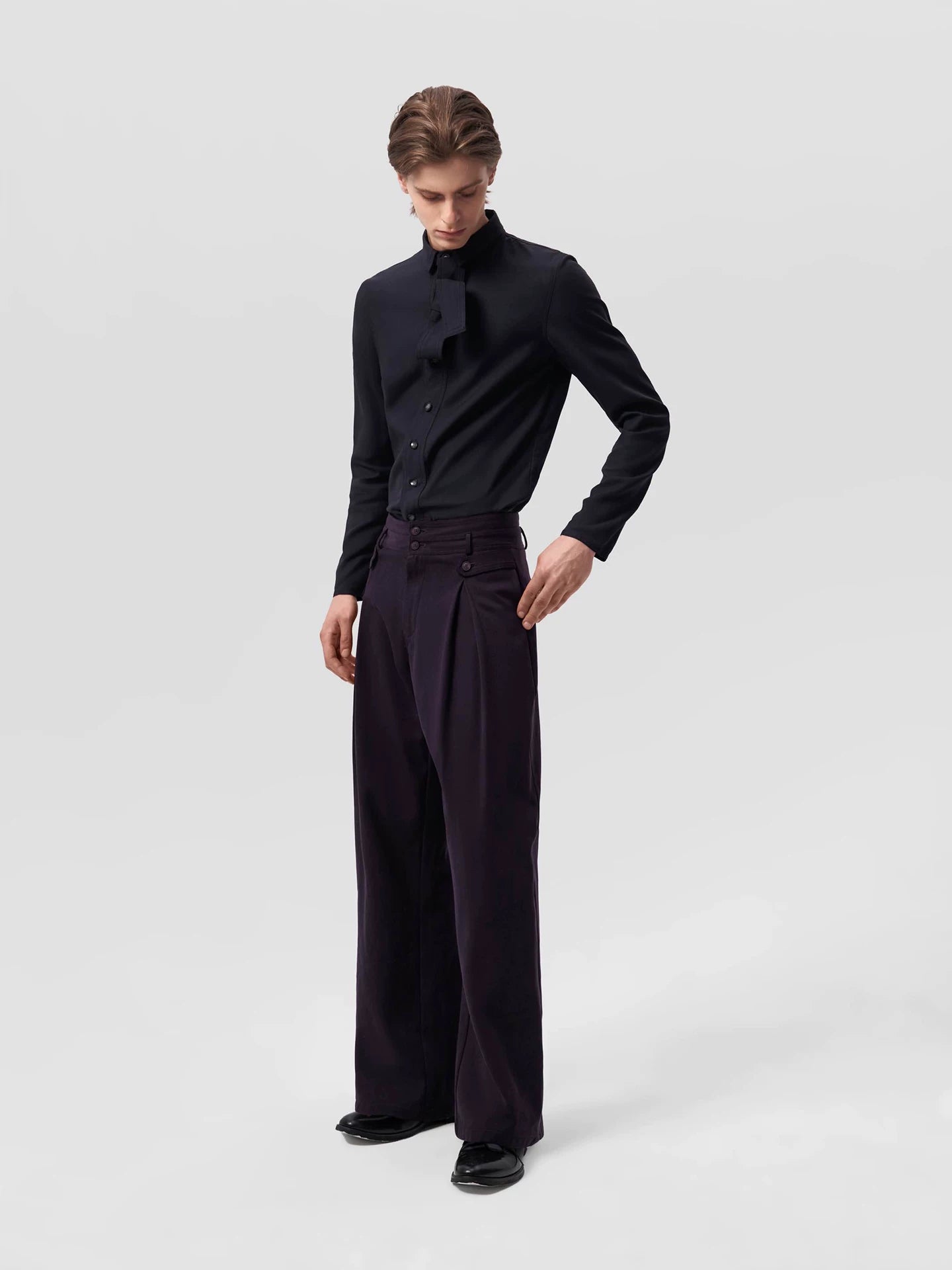 Slight Vogue Pleated Versatile Casual Pants