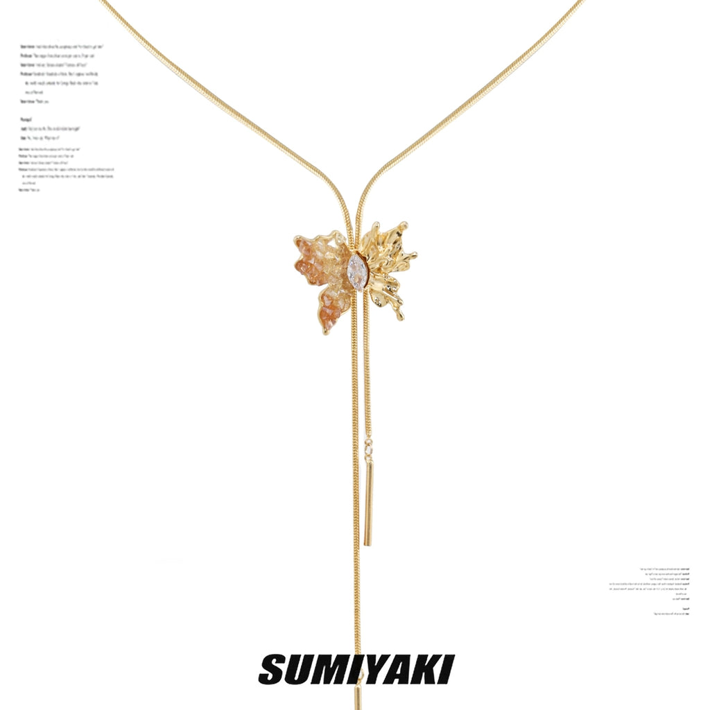 SUMIYAKI Butterfly Pull Rope Necklace