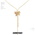 SUMIYAKI Butterfly Pull Rope Necklace
