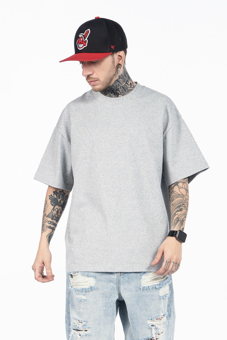 SUPER WAY Loose Crew Neck Versatile Tee
