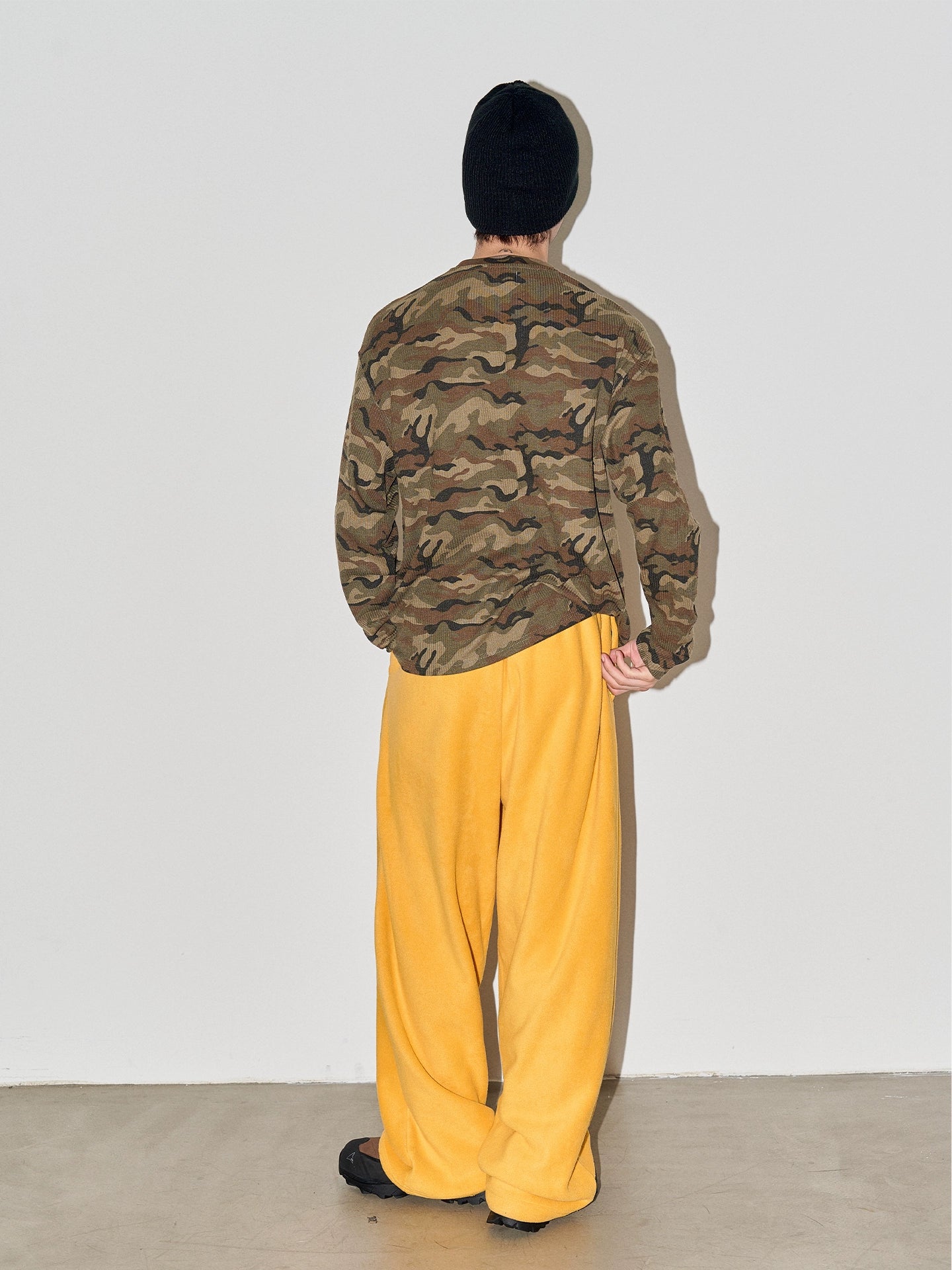 LIBERAFIT Hand-painted Badge Fleece Fleece Drawstring Sweatpants