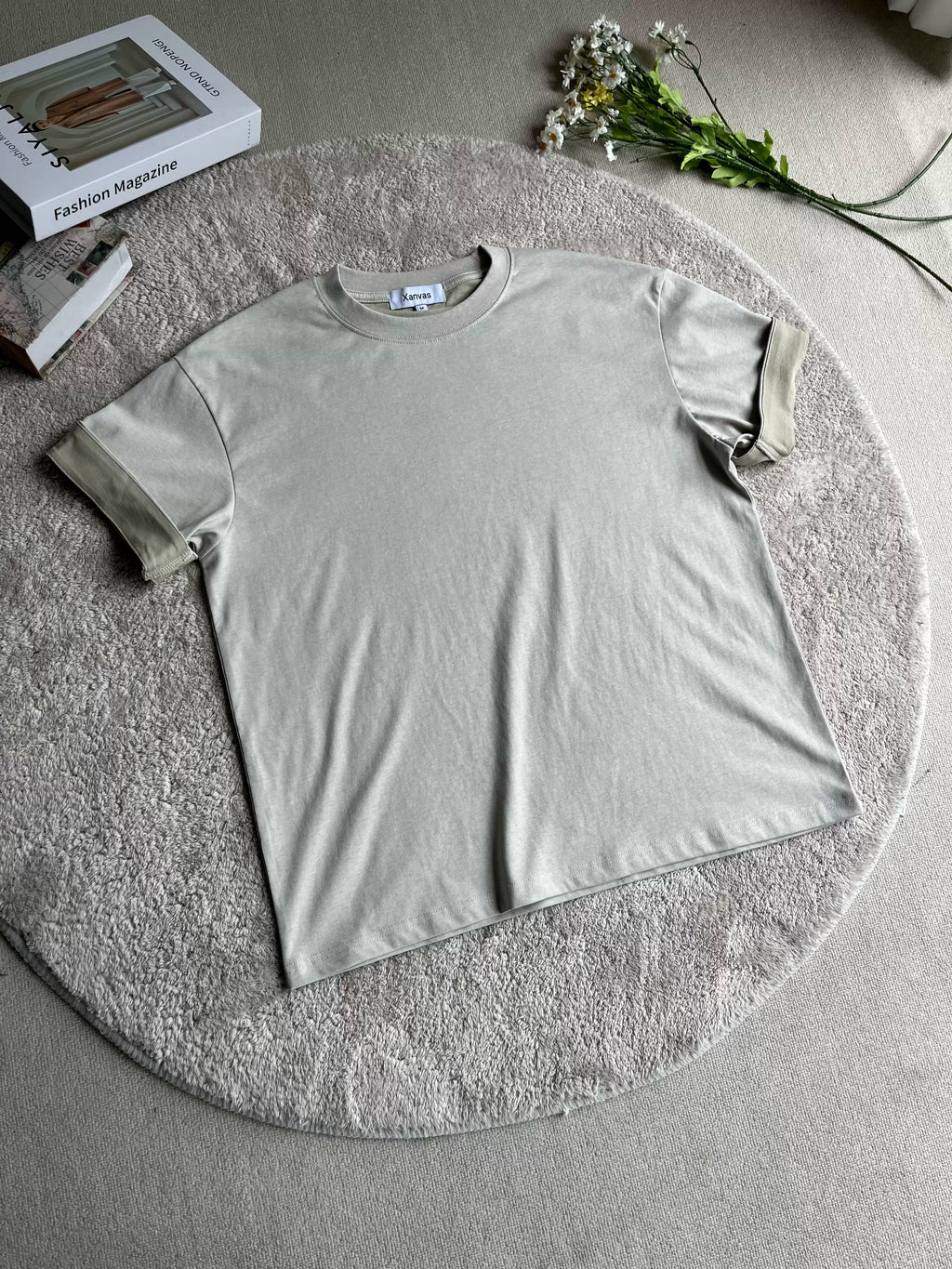 Xanvas Yarn Texture Casual Tee