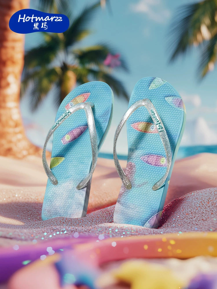 Hotmarzz Fashion Non-slip Outdoor Plywood Slippers