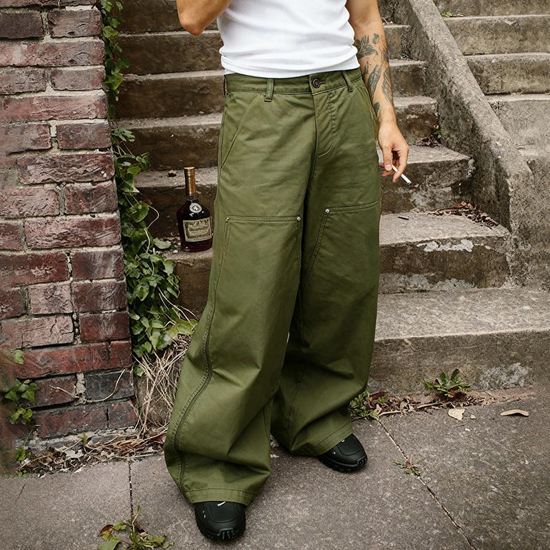Inflation Retro Stud Washed Slacks
