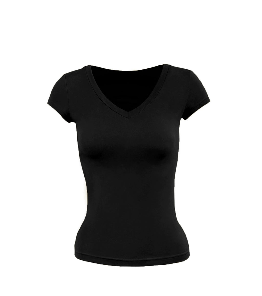 Jim Kennetv Neck Shoulder Slim Fit Tee
