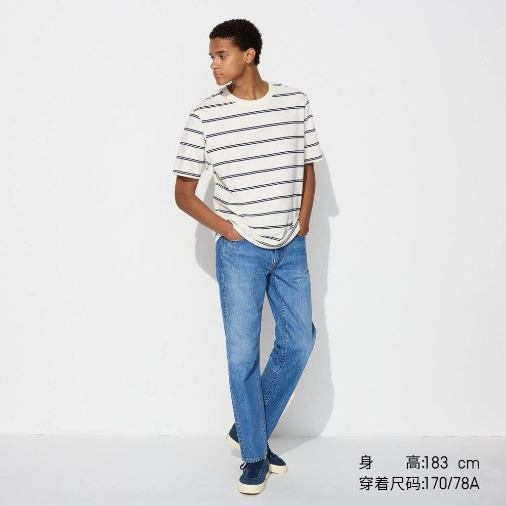 Uniqlo Men's Casual Straight Jeans/Washed Products Trousers Pants 25 New 475554 470534