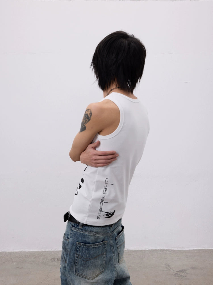 CHAI Simple Bottom Threaded Slim Vest