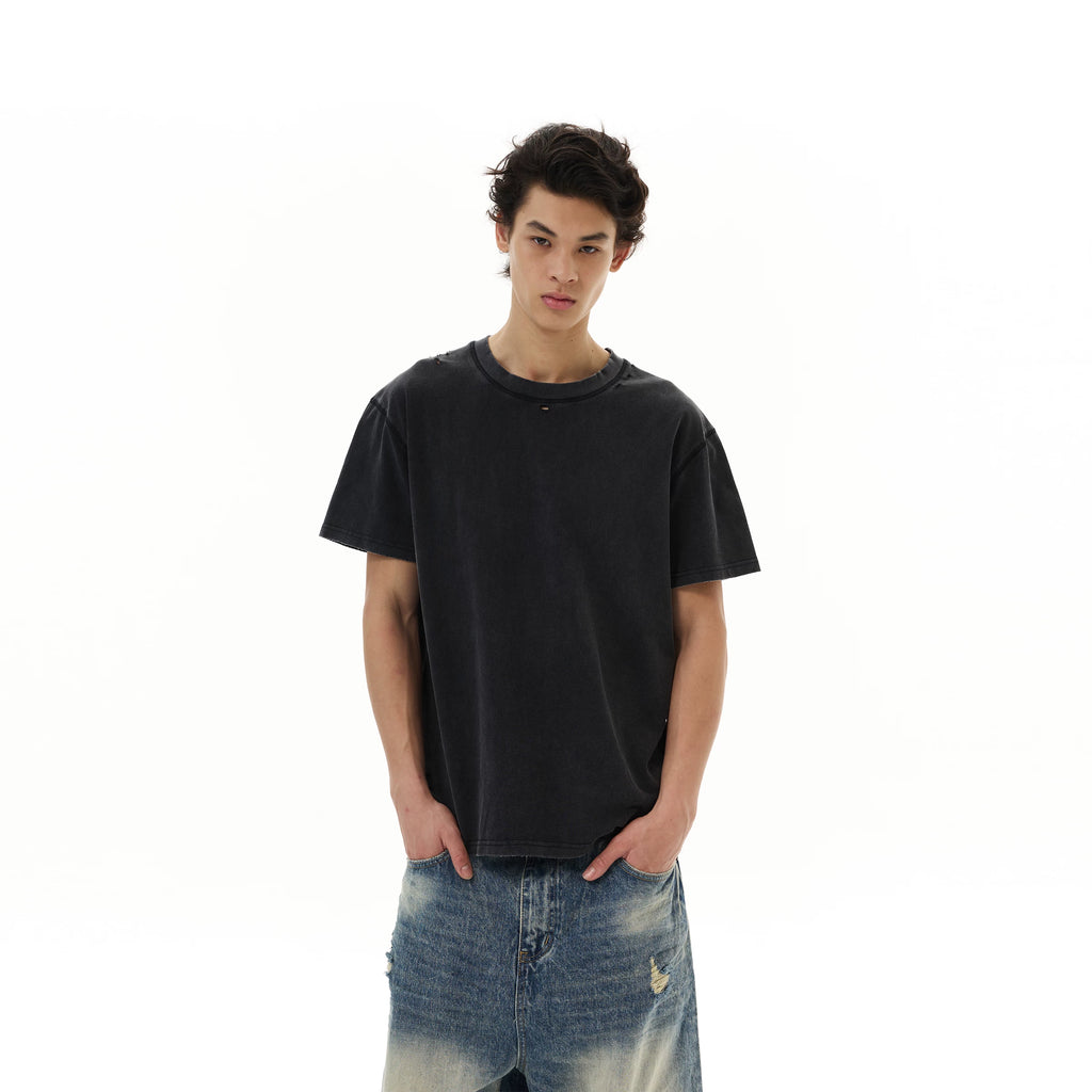 WLNEXT Vintage Ripped Casual Tee