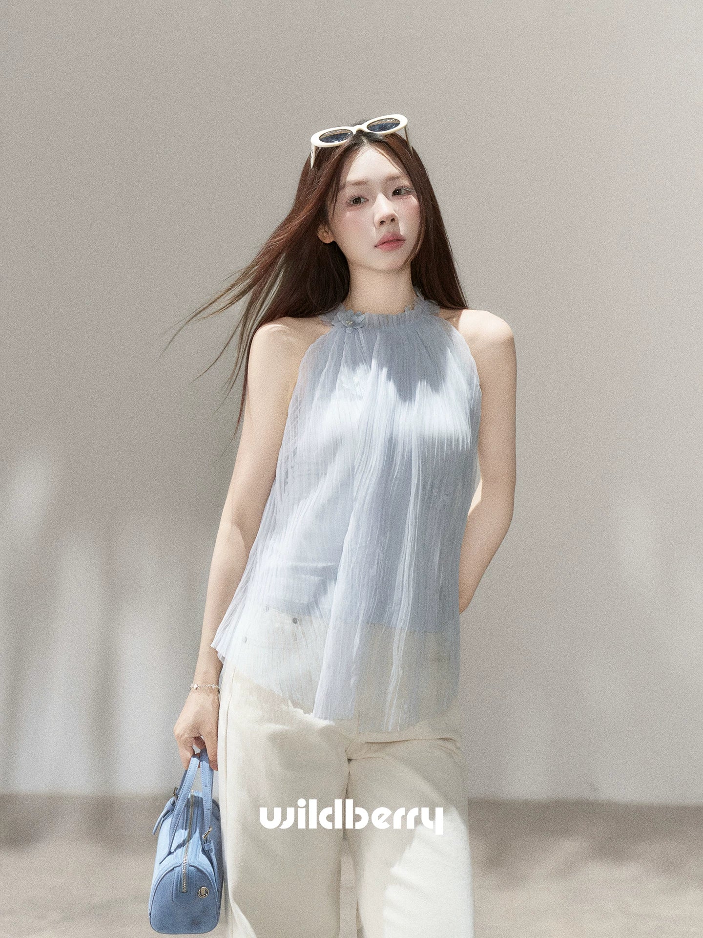 Wildberry Sleeveless Neck Shirt