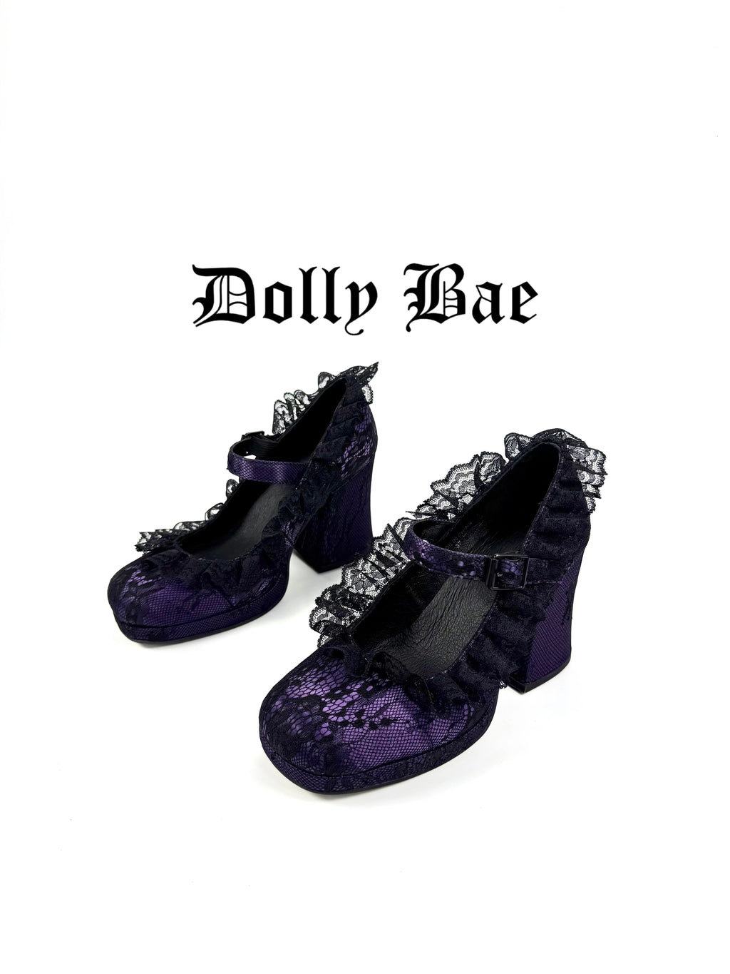 Dollybae Lace Thick Heels