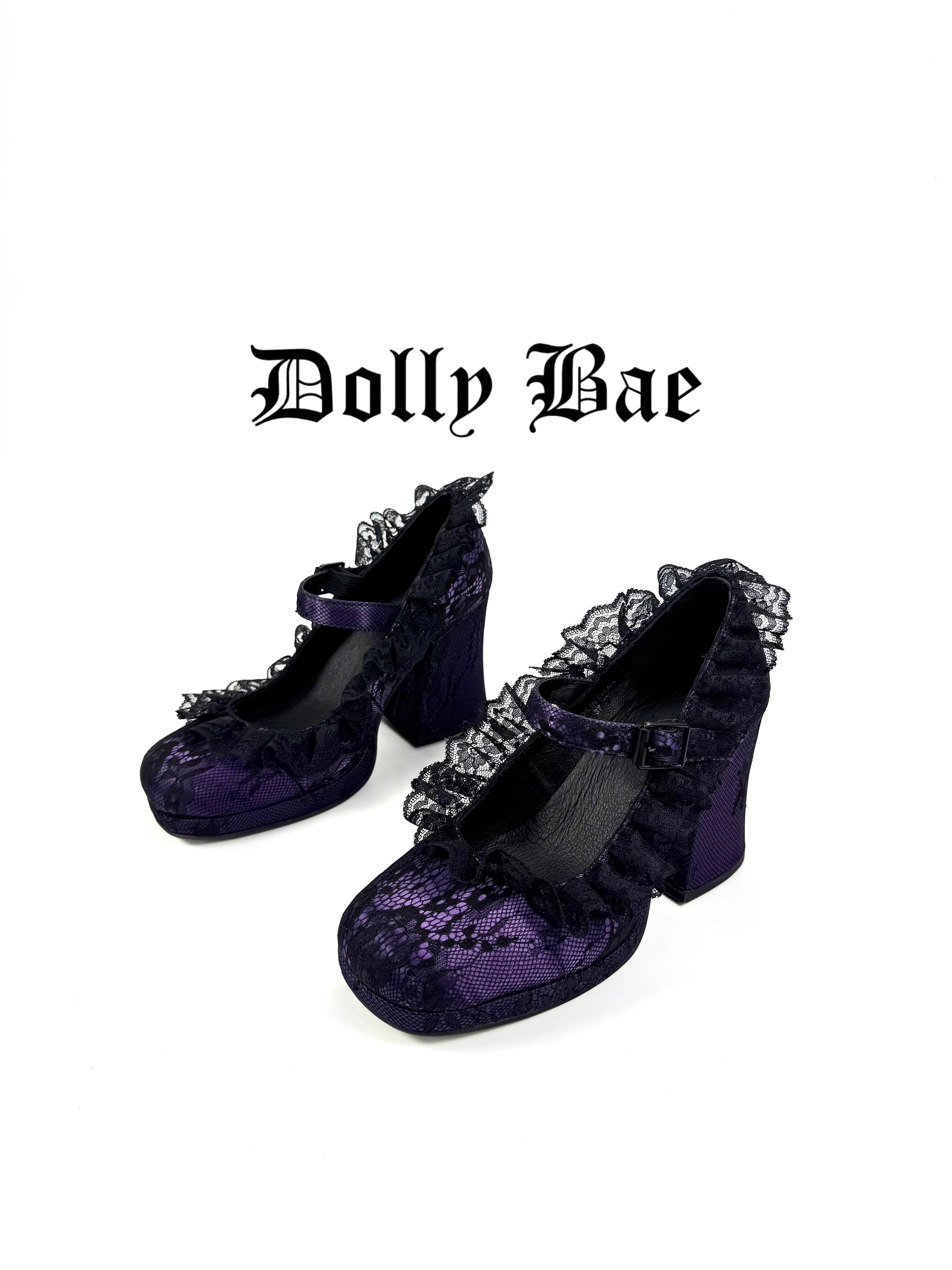Dollybae Lace Thick Heels
