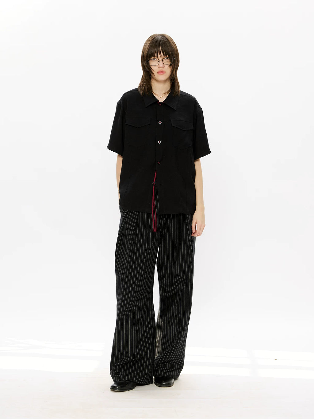 KREATE Contrasting Streamer Casual Shirt