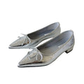 Mooreyu Pointed Head Temperament Bow Flats