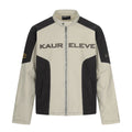 11KN Vintage Loose Letter Casual Zipper Jacket