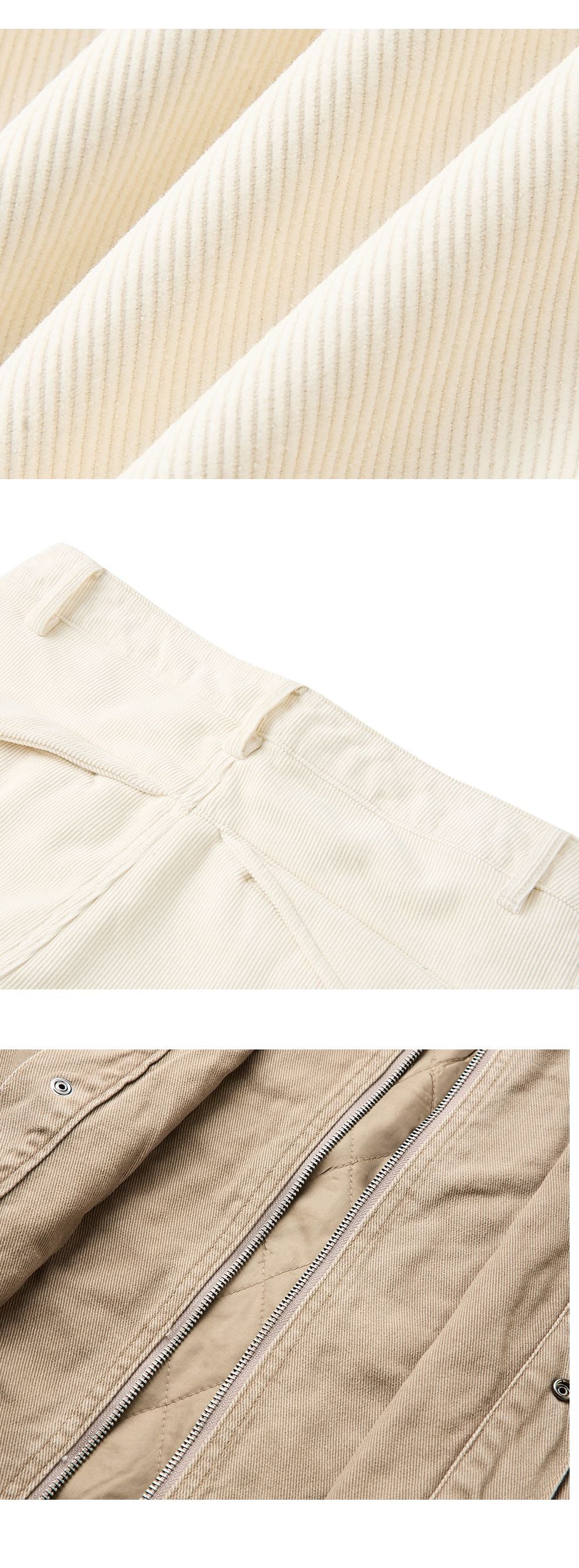 EME Retro Corduroy Fleece Thermal Slacks