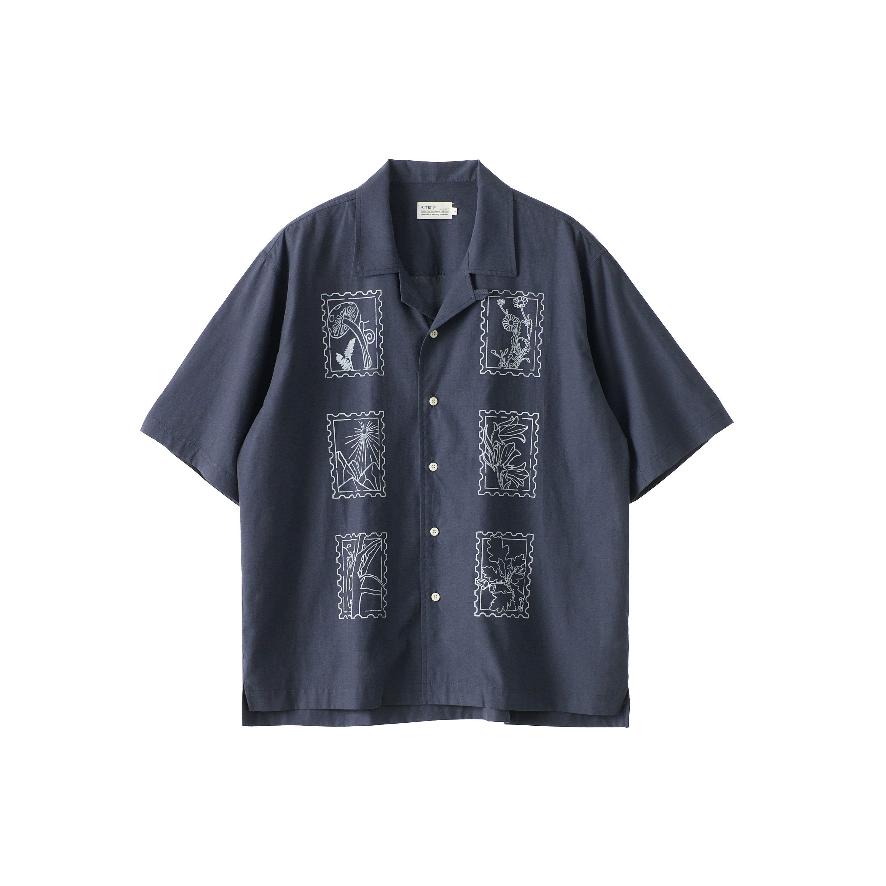 BUTTBILL 25SS Non-sensory water pulp cuban collar shirt