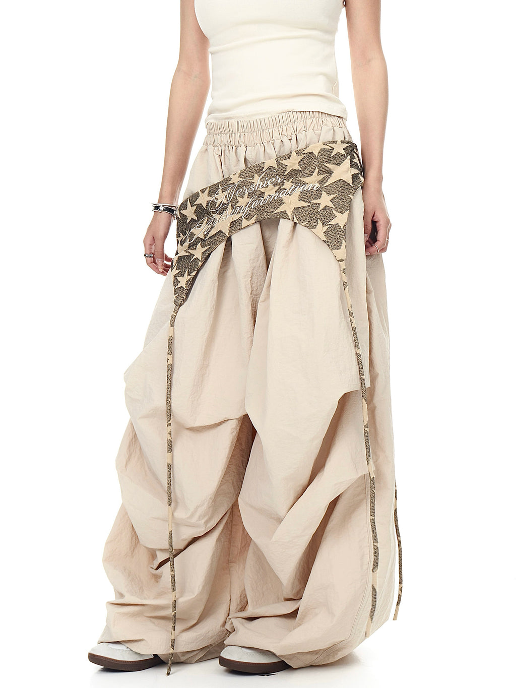 BLACKLISTS Waist Seal Stacked Loose Wide-leg Scimitar Pants