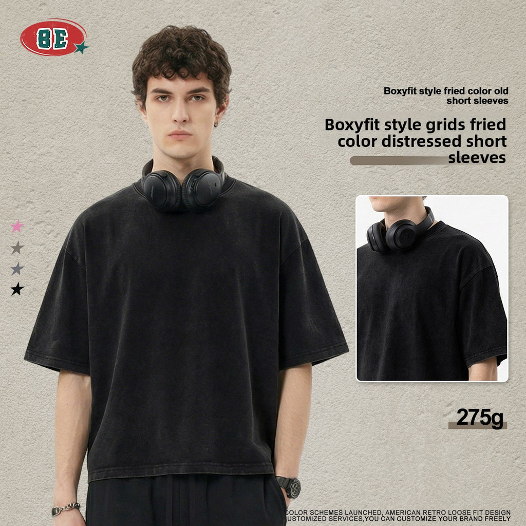 BE Retro Loose Short Wide Casual Tee