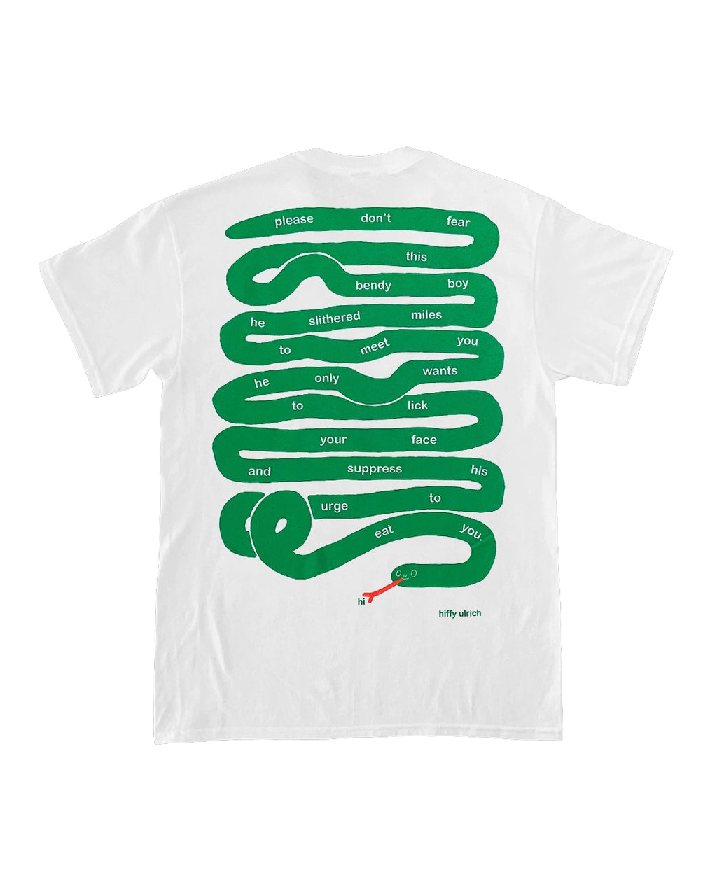 Wang Youbing Studio! Snake 220g 100% Cotton Tee