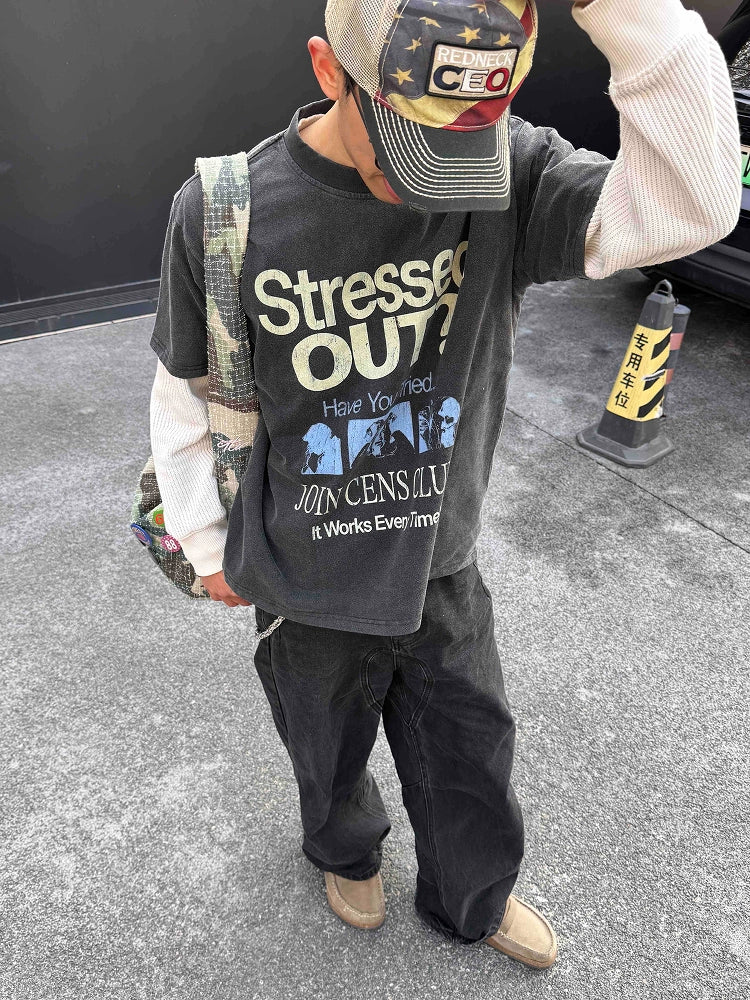 CENSMADE Alphabet Printed Tee