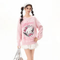 BF. BORFEND Cute Kitty Cat Crew Neck Sweater