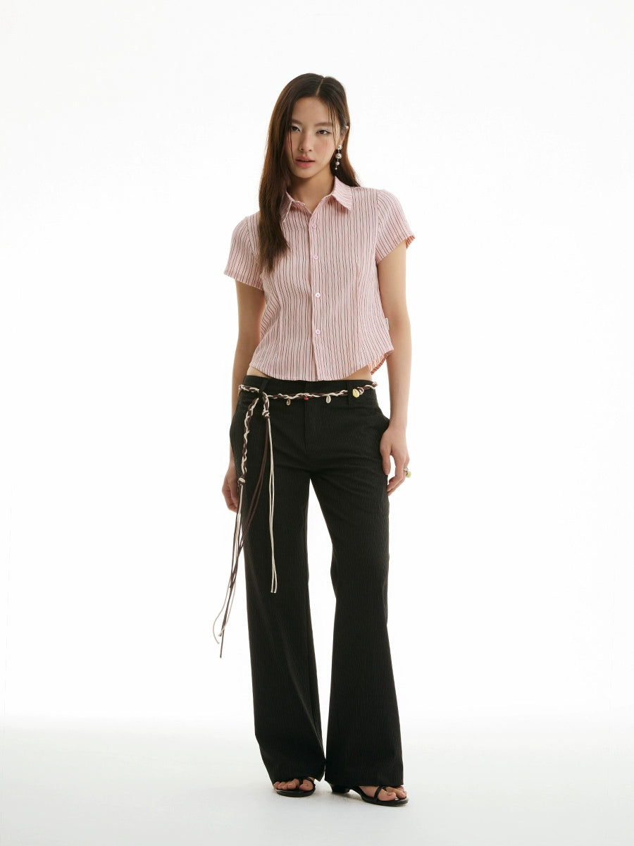 FUNKYFUN Stylish Holiday Style Hand-woven Shell Waist Chain