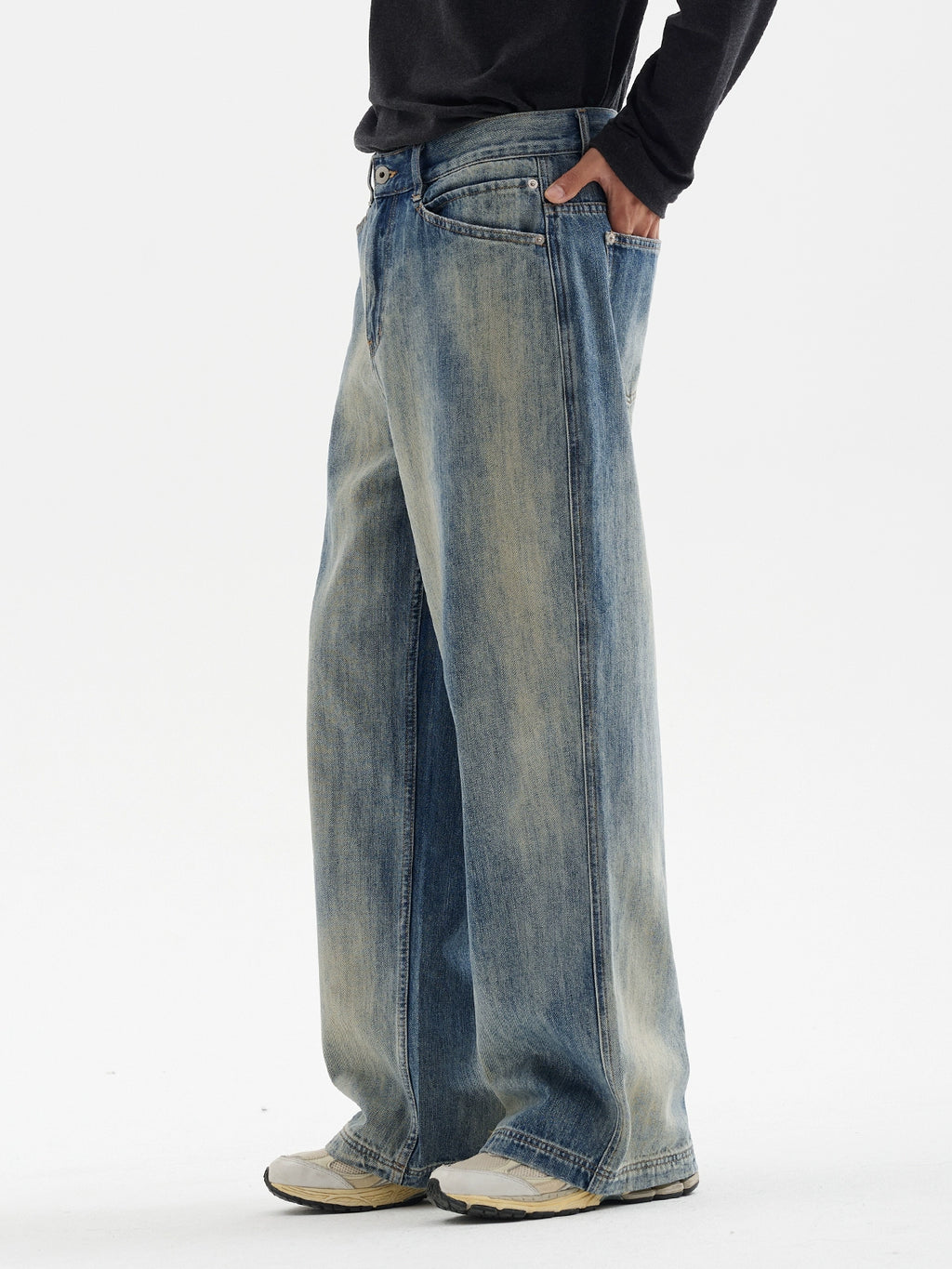 BUTTBILL Vintage Loose Casual Jeans