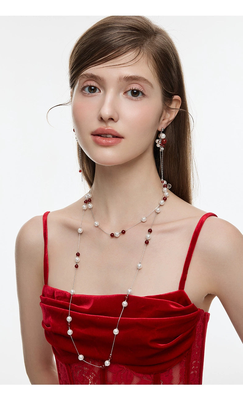 BULUBULU Agate Beaded Stud Earrings