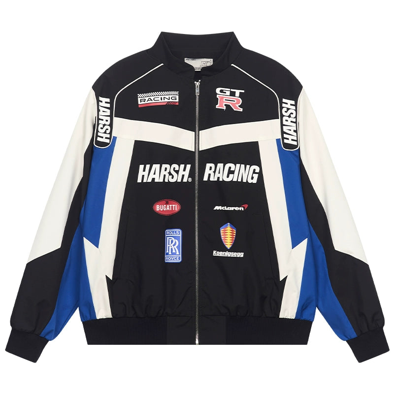 Harshandcruel Stitching Racing Jacket