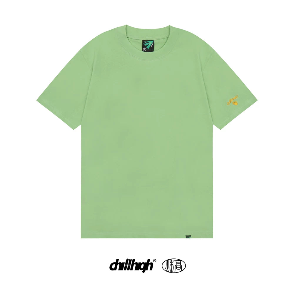 ChillHigh Crew Neck Solid Color Loose Tee