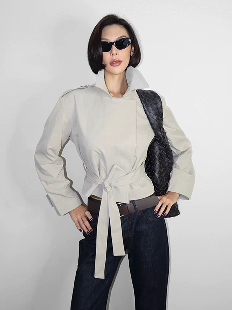 VanessaLab Strap-down Trench Coat
