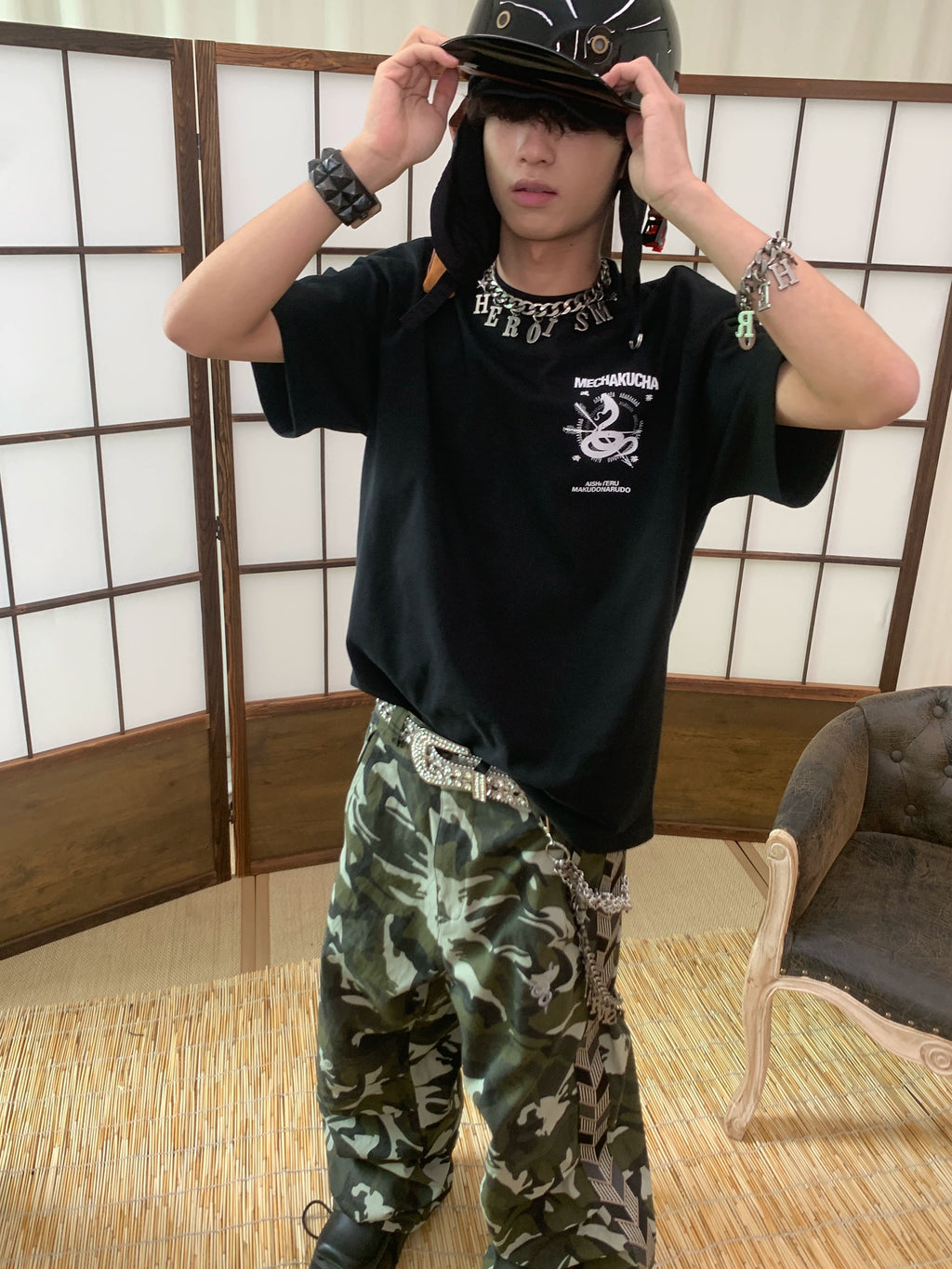 POH Old Printing Casual Versatile Tee