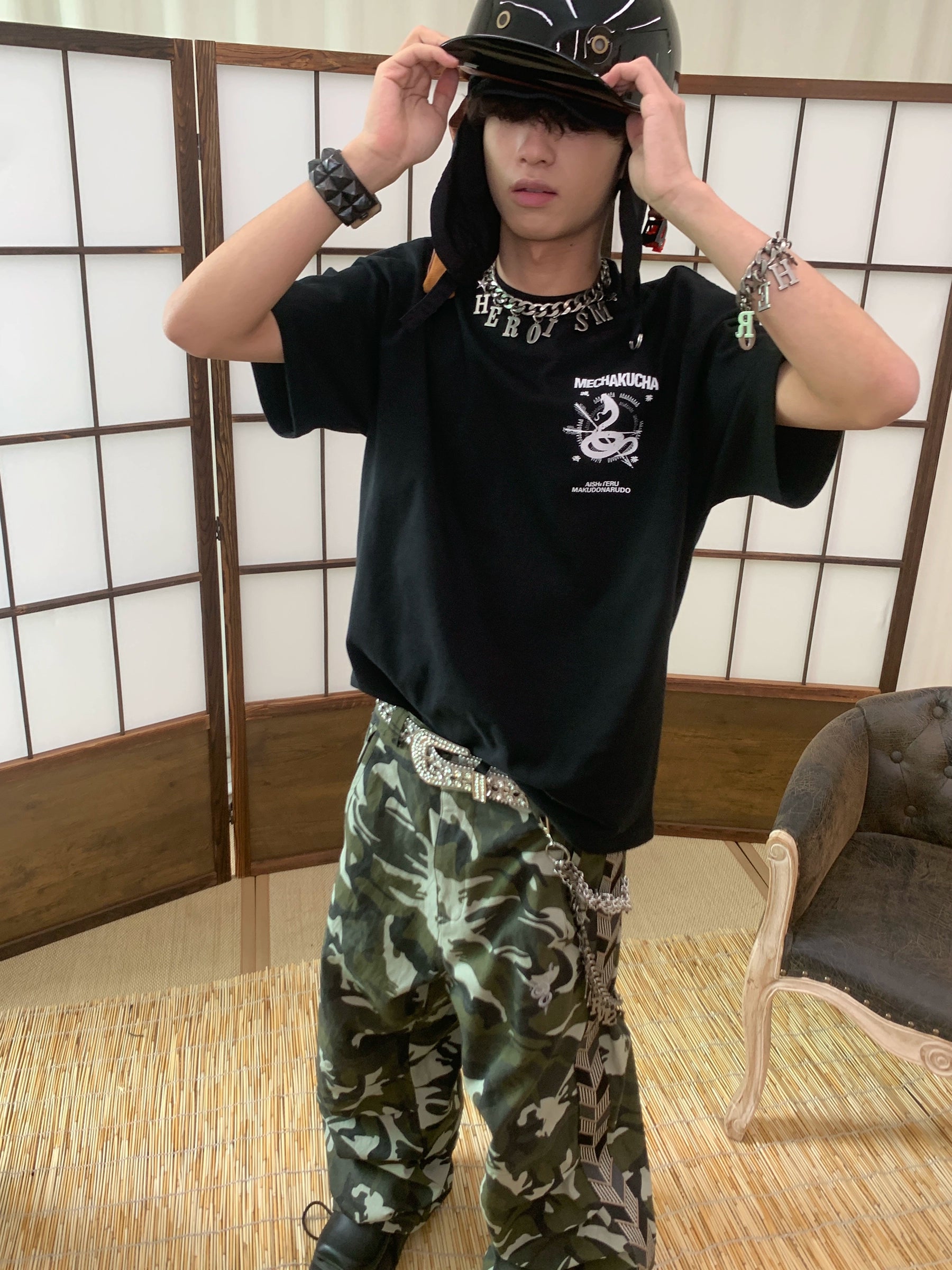 POH Old Printing Casual Versatile Tee