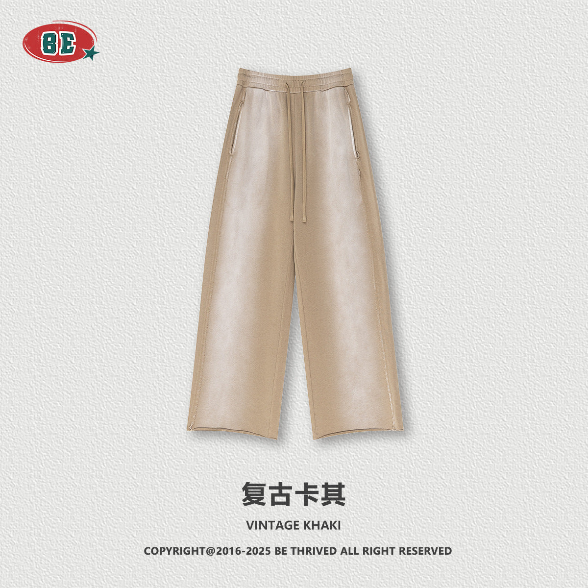 BE Gradual Change Hole Hooded Sweater Straight Pants Two-piece Set