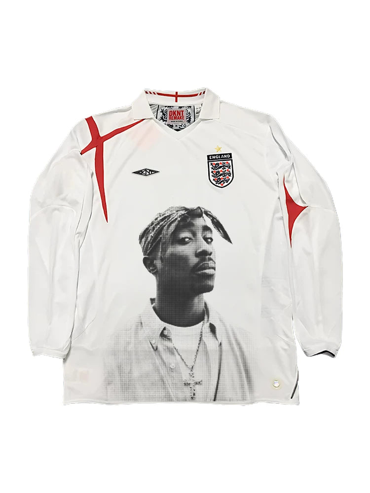 KANYE  REMAKE Portrait Print Casual Tee
