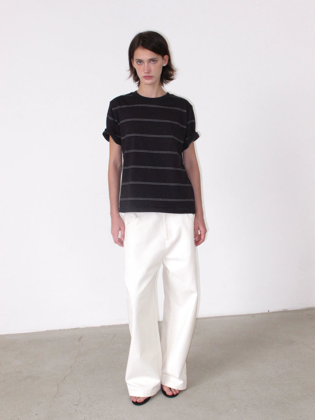 NOT UGLY Striped Lazy Loose Casual Tee