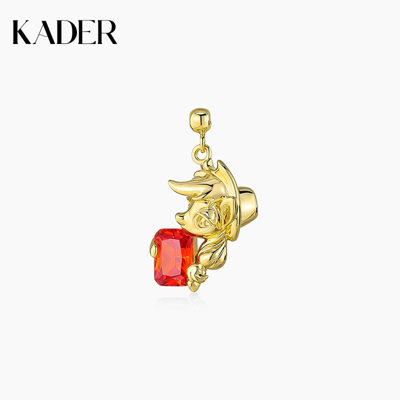 KADER Card Pony Poly Pendant Necklace