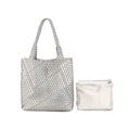 JANDRESS Double Shoulder Strap Woven Bag